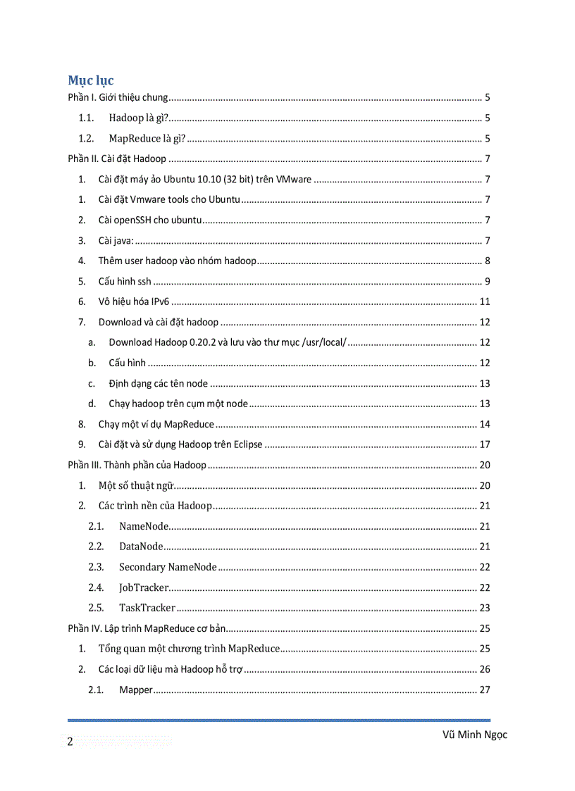 image for page Tìm hiểu Hadoop MapReduce và các bài toán ứng dụng