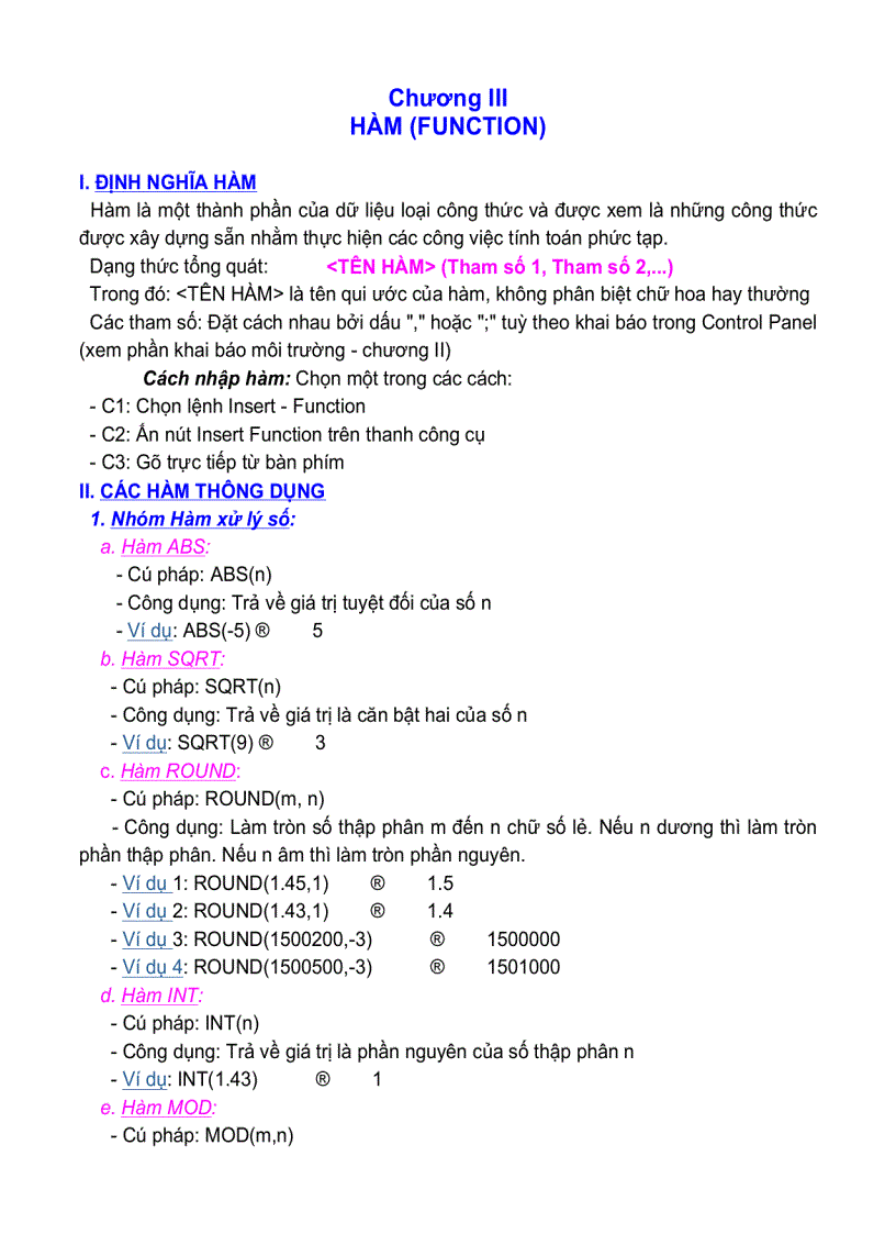 image for page Hàm function