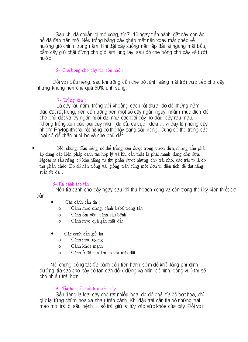 image for page Kỹ thuật trồng cây chôm chôm và sầu riêng