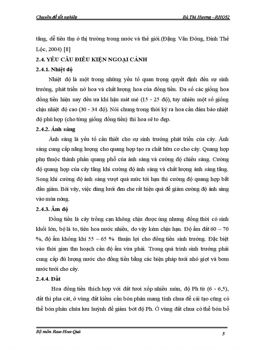 image for page Đánh giá đặc điểm sinh trưởng phát triển của hoa đồng tiền đột biến trong nhà lưới