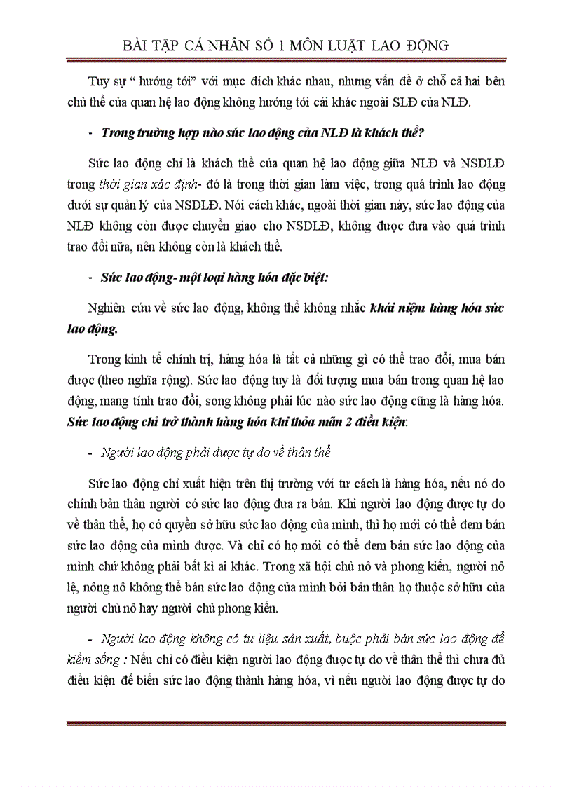 image for page Xác định và phân tích khách thể trong quan hệ pháp luật giữa người lao động và người sử dụng lao động