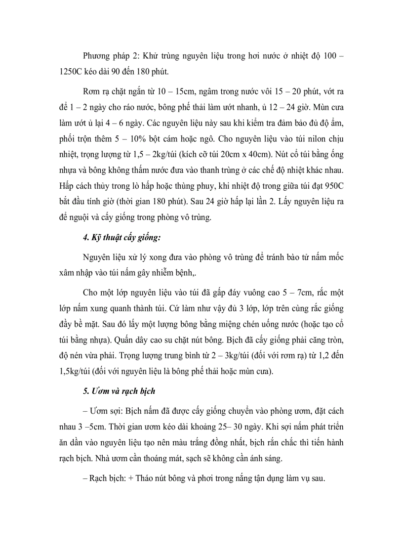 image for page Kỹ thuật trồng nấm sò