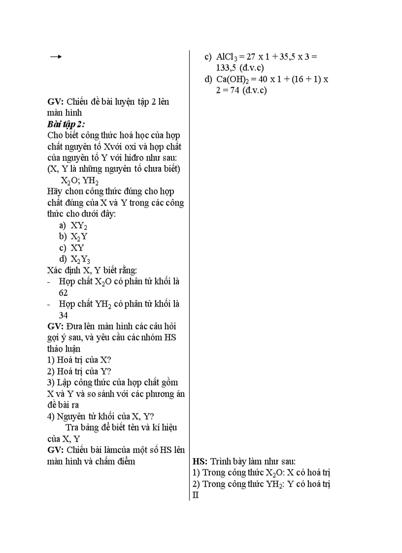 image for page Hóa học Bài luyện tập 2