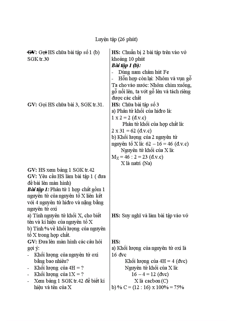 image for page Hóa học Bài luyện tập 1