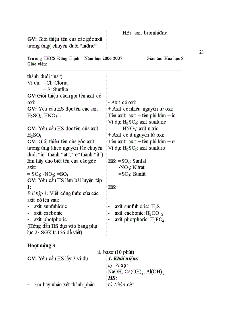 image for page Hóa học Axit bazơ muối