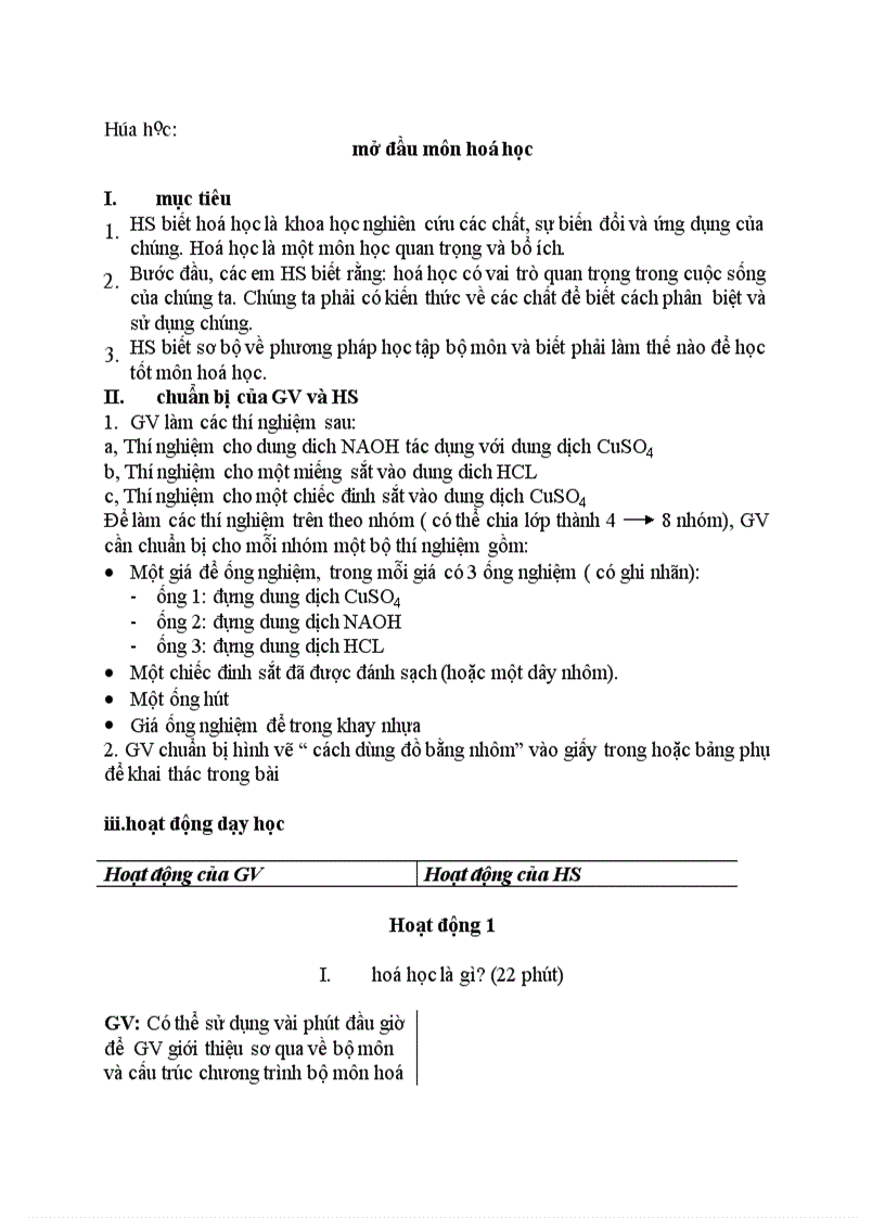 image for page Hóa học Mở đầu môn hoá học