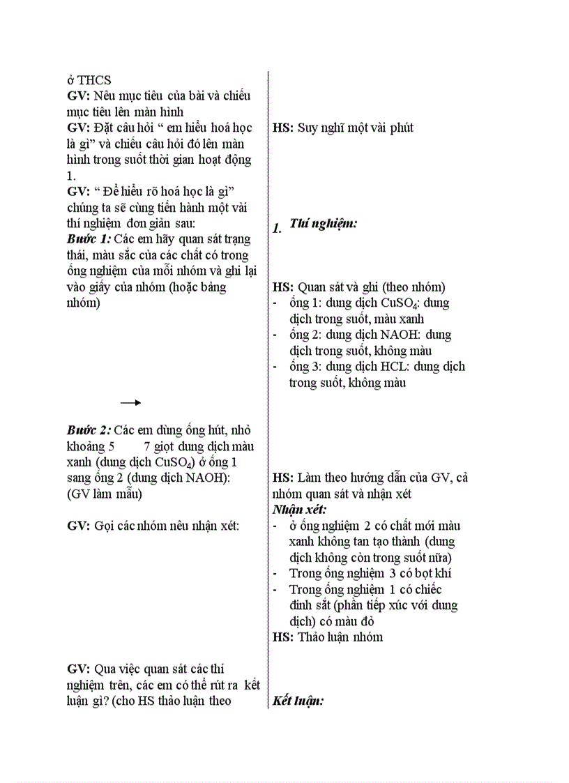 image for page Hóa học Mở đầu môn hoá học