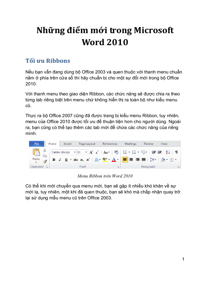 image for page Giáo trình hướng dẫn sử dụng Word 2010