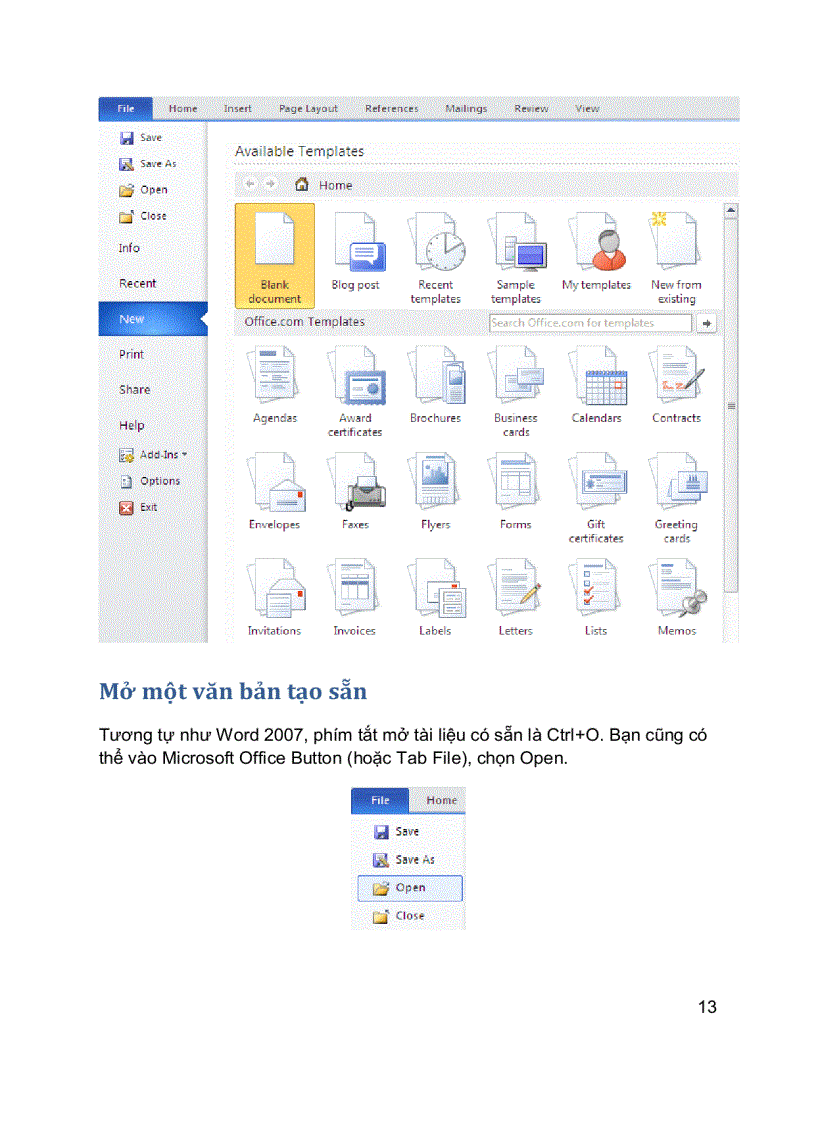 image for page Giáo trình hướng dẫn sử dụng Word 2010