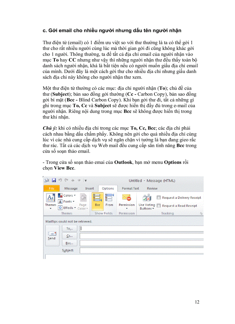 image for page Giáo trình hướng dẫn sử dụng Outlook 2010