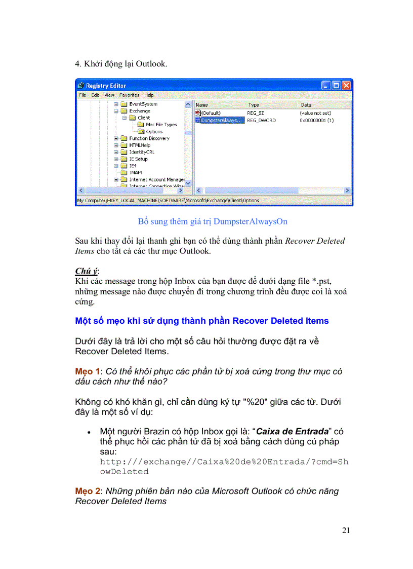 image for page Giáo trình hướng dẫn sử dụng Outlook 2010