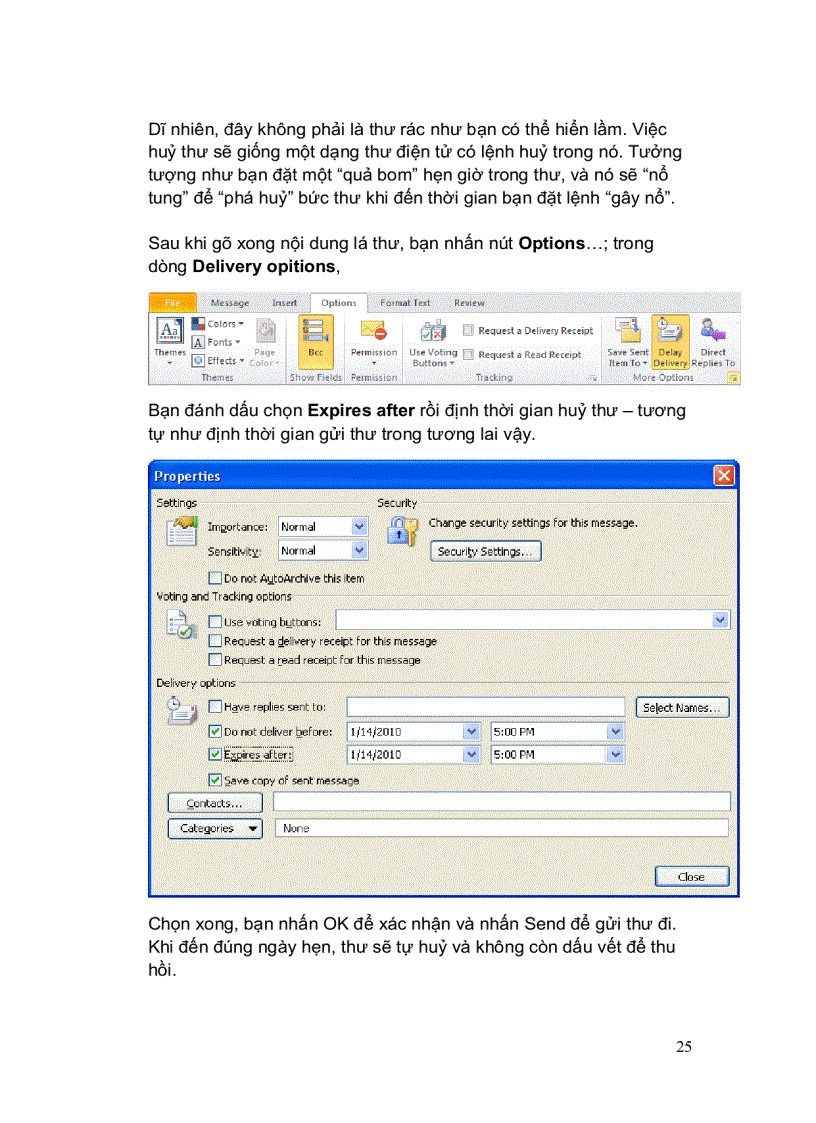 image for page Giáo trình hướng dẫn sử dụng Outlook 2010