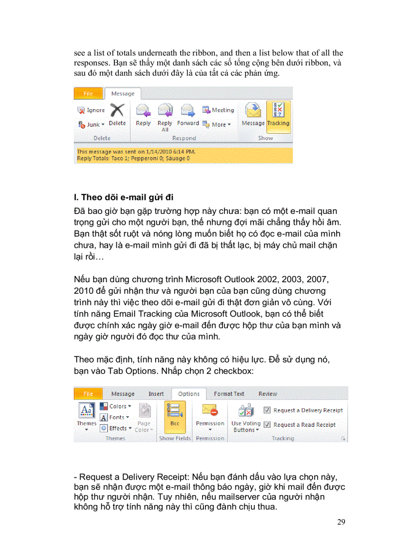 image for page Giáo trình hướng dẫn sử dụng Outlook 2010