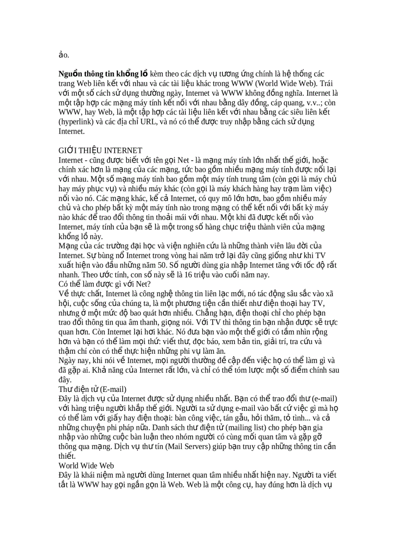 image for page Bài thu hoạch Tin Học Đại Cương