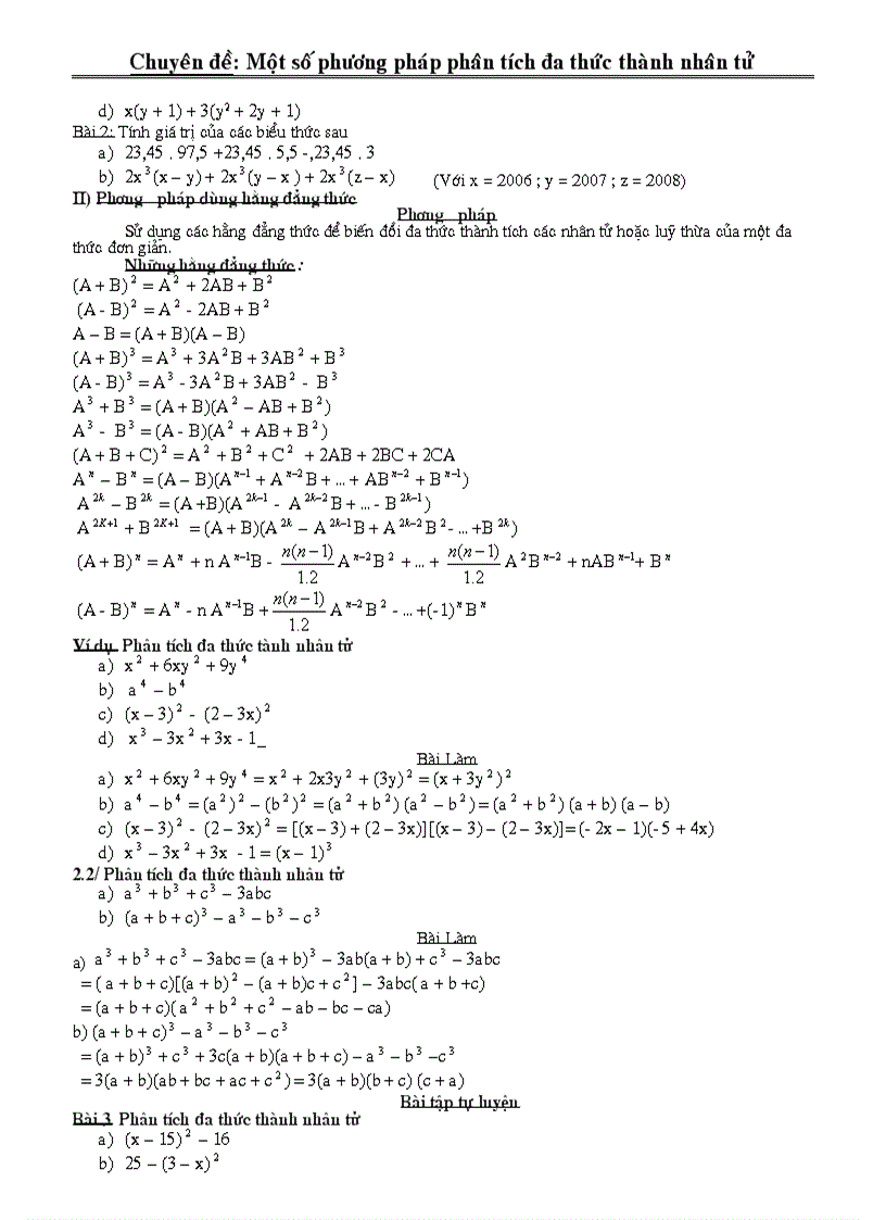 image for page Chuyên đề phân tích đa thức thành nhân tử