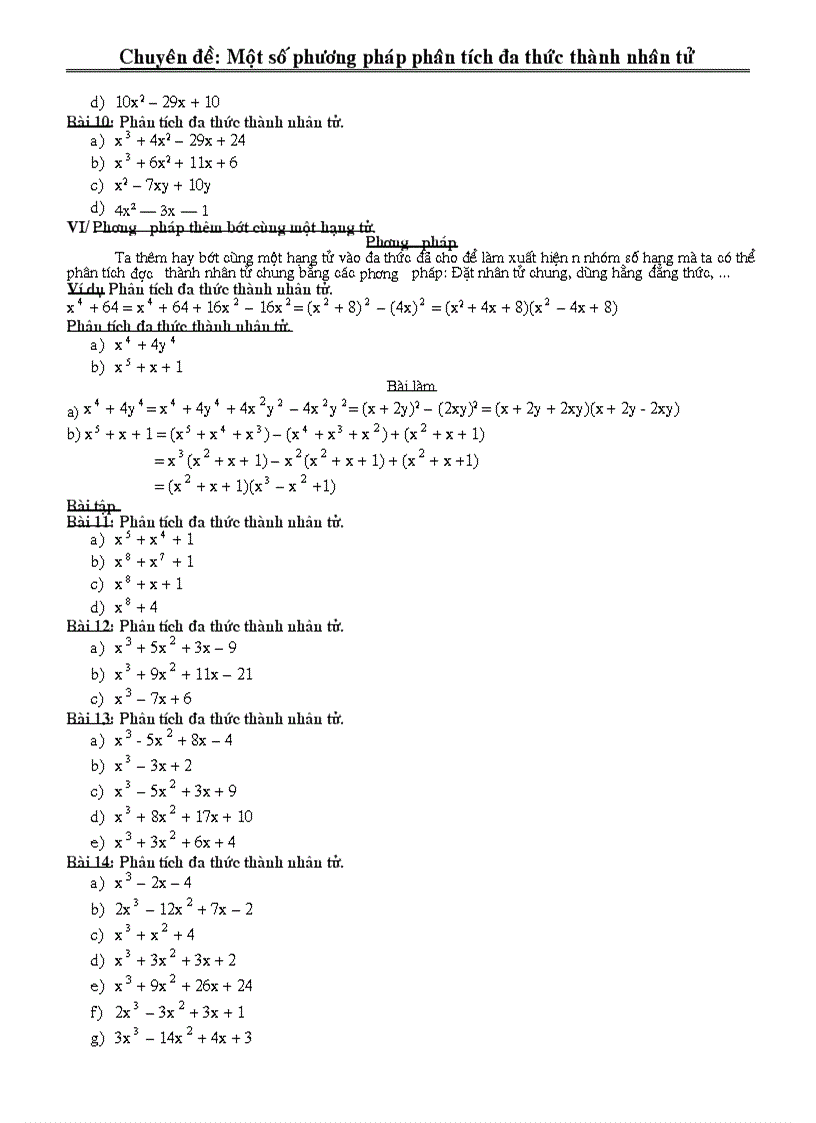 image for page Chuyên đề phân tích đa thức thành nhân tử