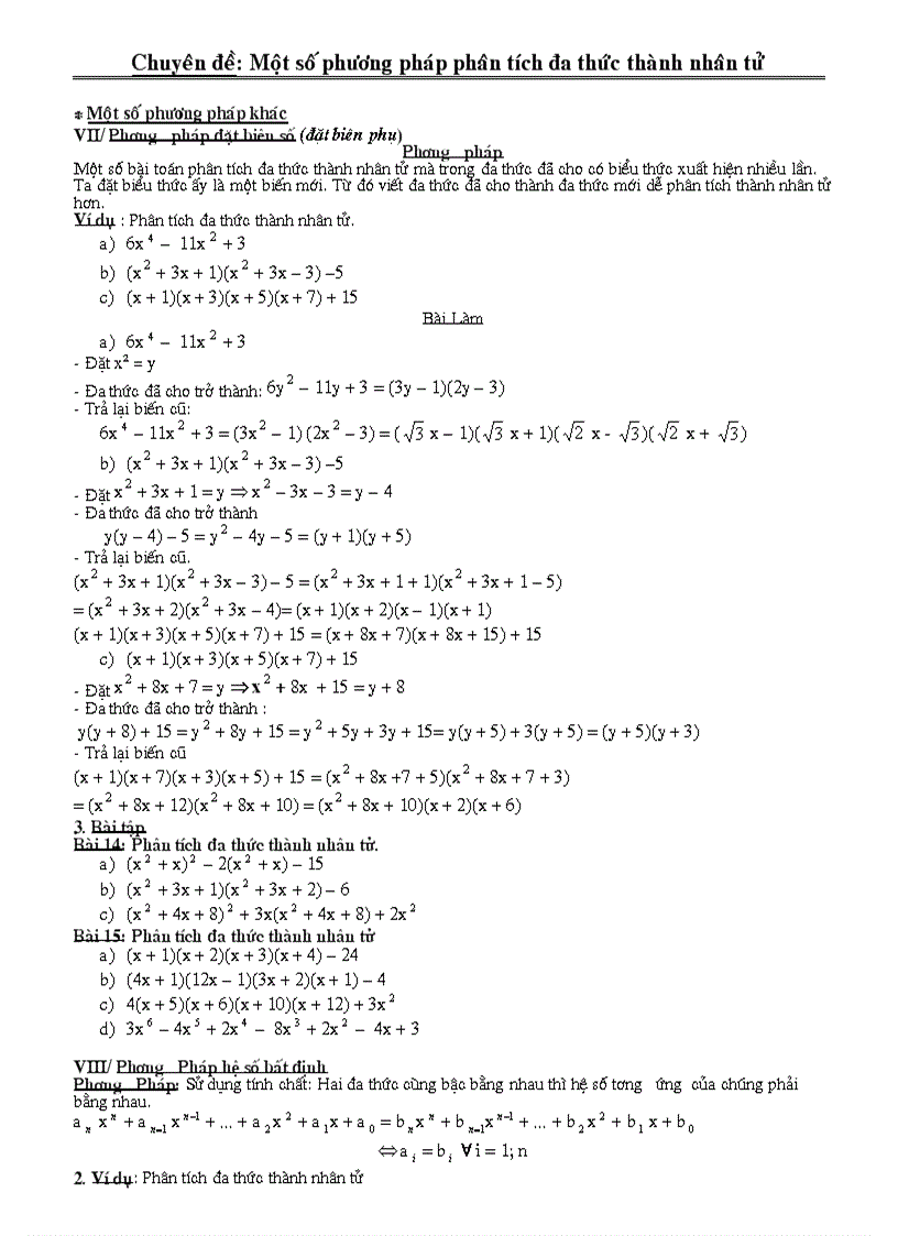 image for page Chuyên đề phân tích đa thức thành nhân tử