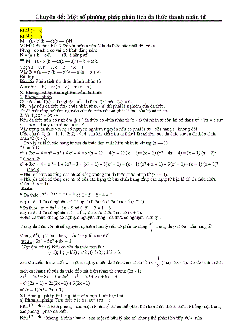 image for page Chuyên đề phân tích đa thức thành nhân tử