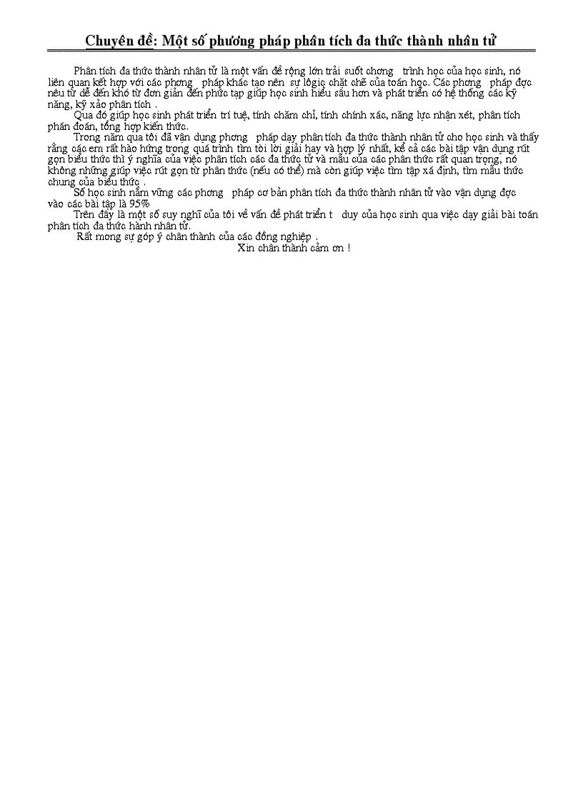 image for page Chuyên đề phân tích đa thức thành nhân tử