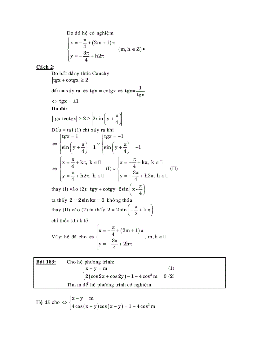 image for page Hệ phương trình lượng giác