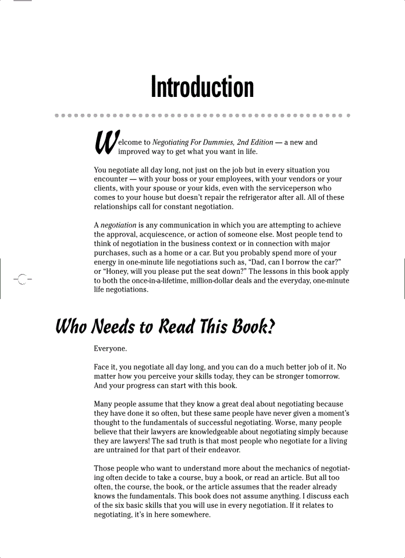 image for page Negotiating FOR DUMMIES 2ND EDITION