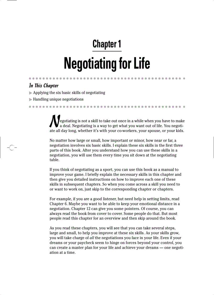 image for page Negotiating FOR DUMMIES 2ND EDITION