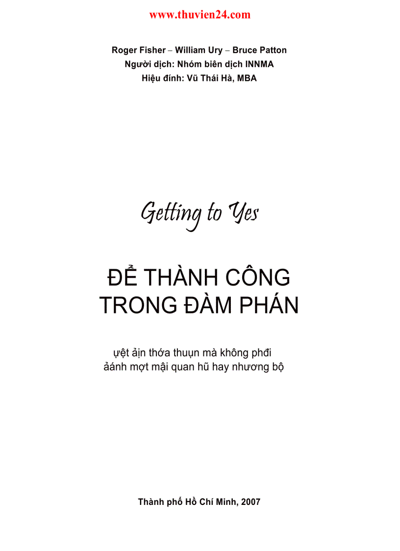 image for page Để thành công trong đàm phán