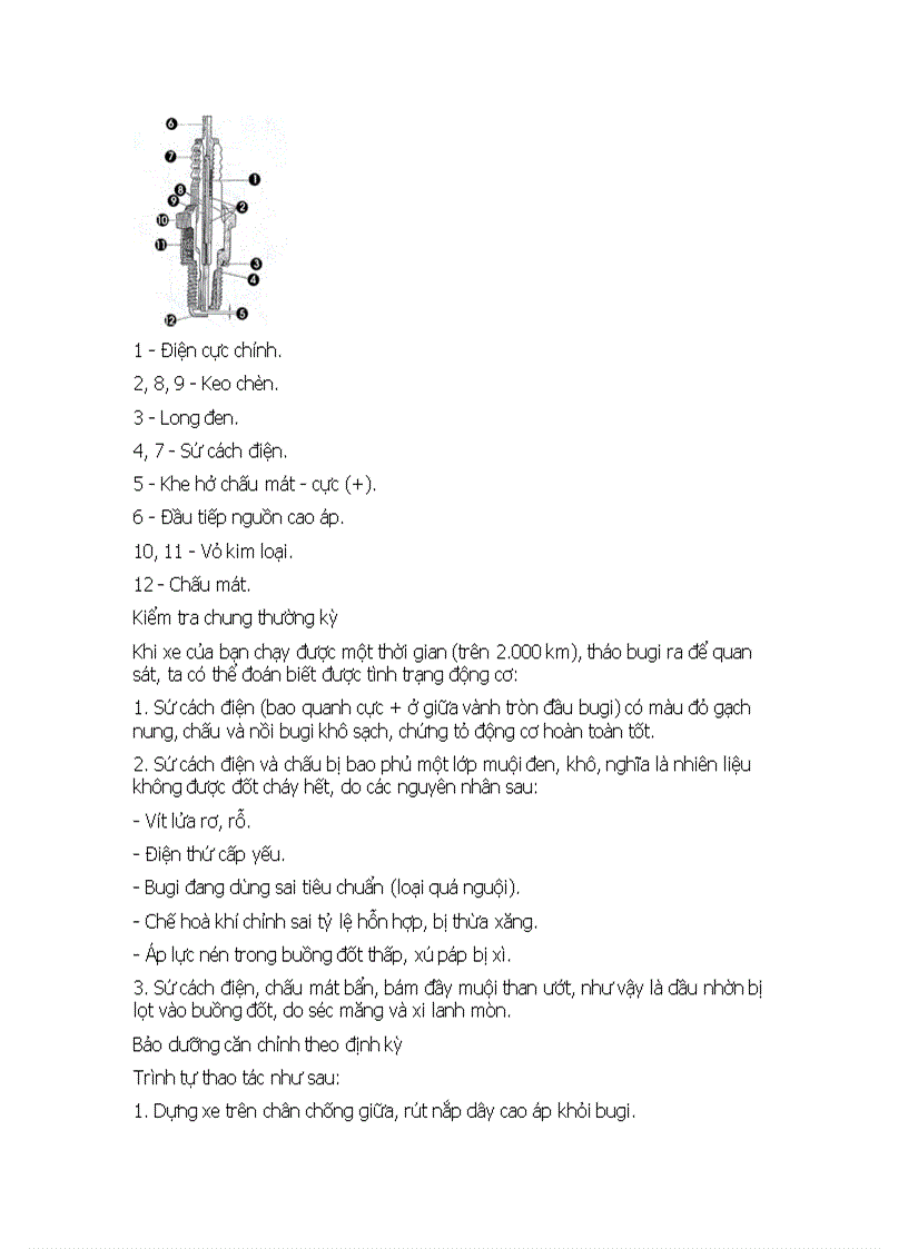 image for page 5 Sự cố thường gặp khi khởi động xe máy