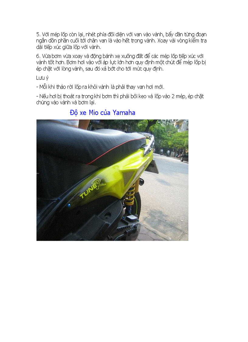 image for page 5 Sự cố thường gặp khi khởi động xe máy