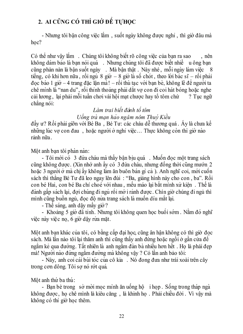 image for page Tự học một nhu cầu của thời đại