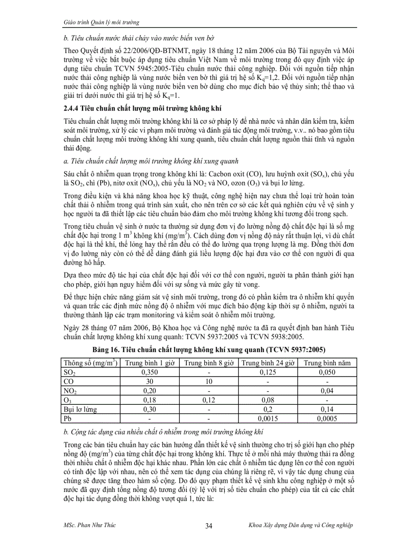 image for page Quản lý môi trường