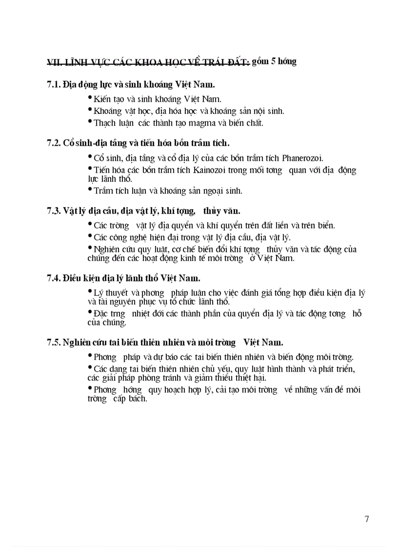 image for page Các hướng nghiên cứu khoa học tự nhiên năm 2006