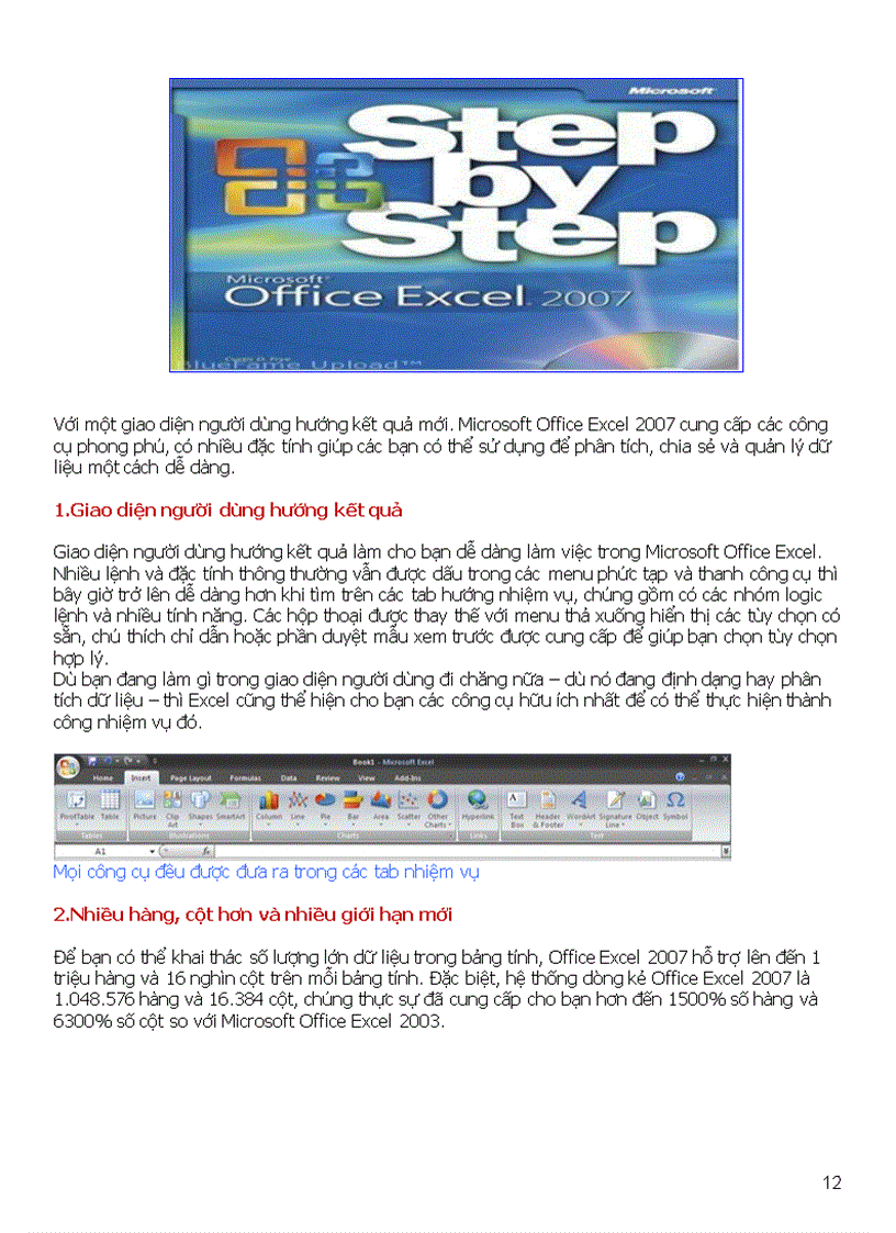 image for page Giáo trình Excel 2007 Những tuyệt chiêu trong Excel