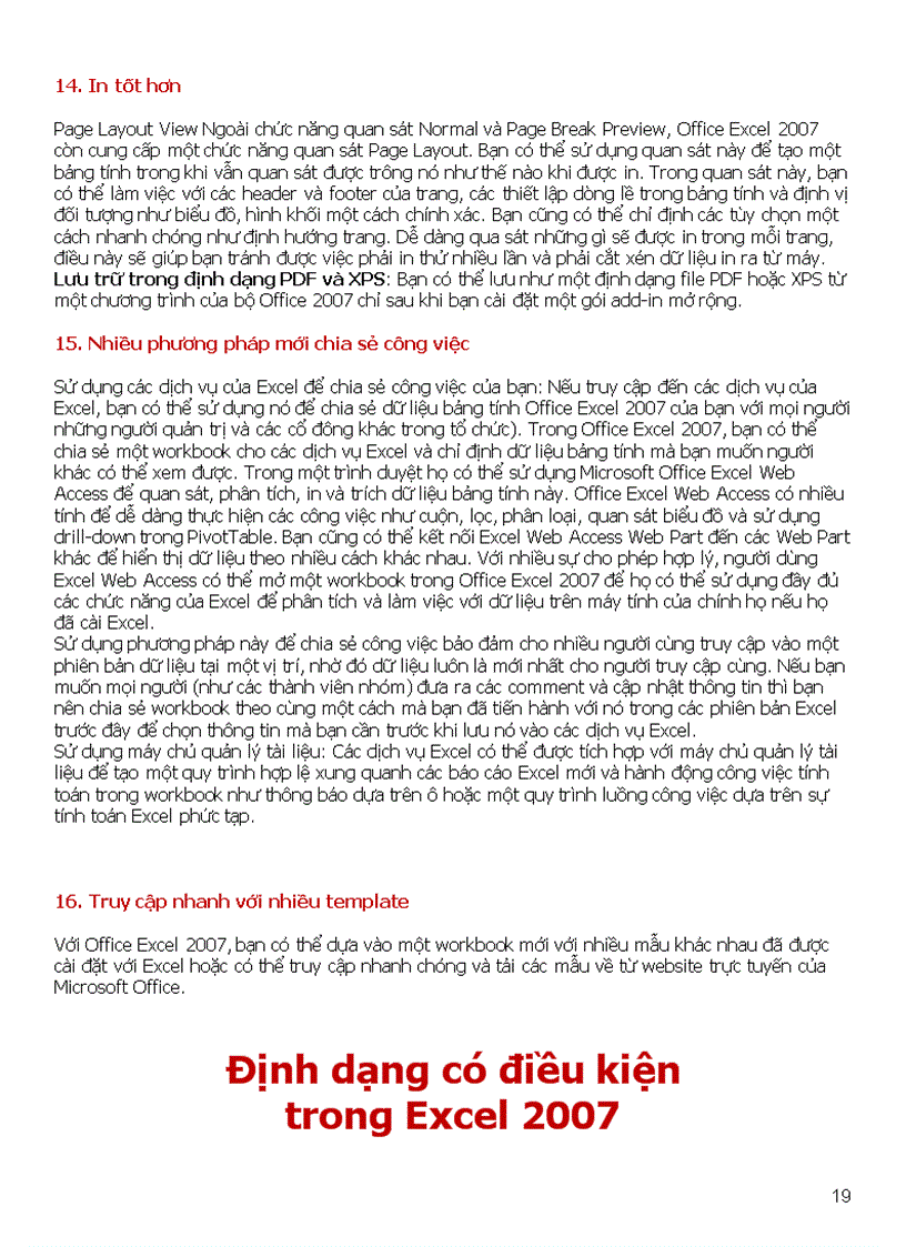 image for page Giáo trình Excel 2007 Những tuyệt chiêu trong Excel