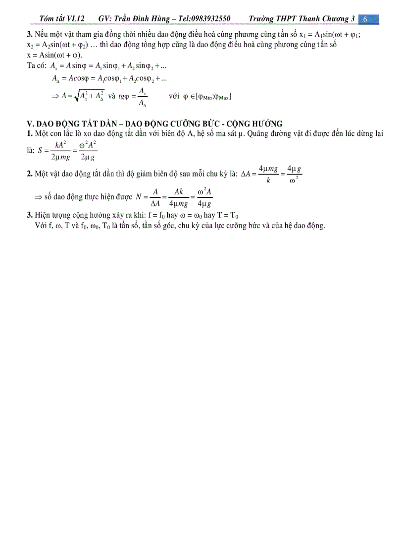 image for page Công thức vật lý lớp 12