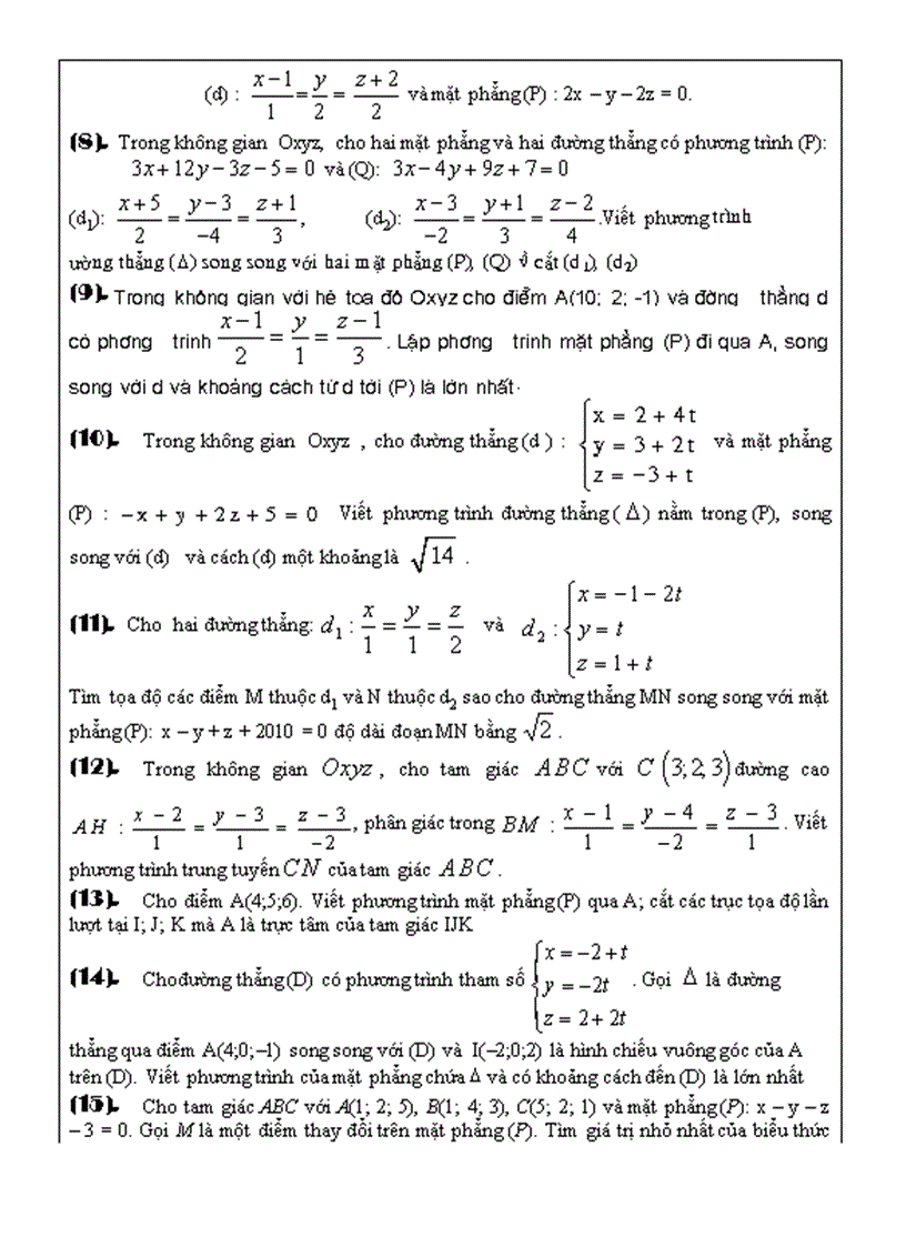 image for page Một số chuyên đề luyện thi đại học