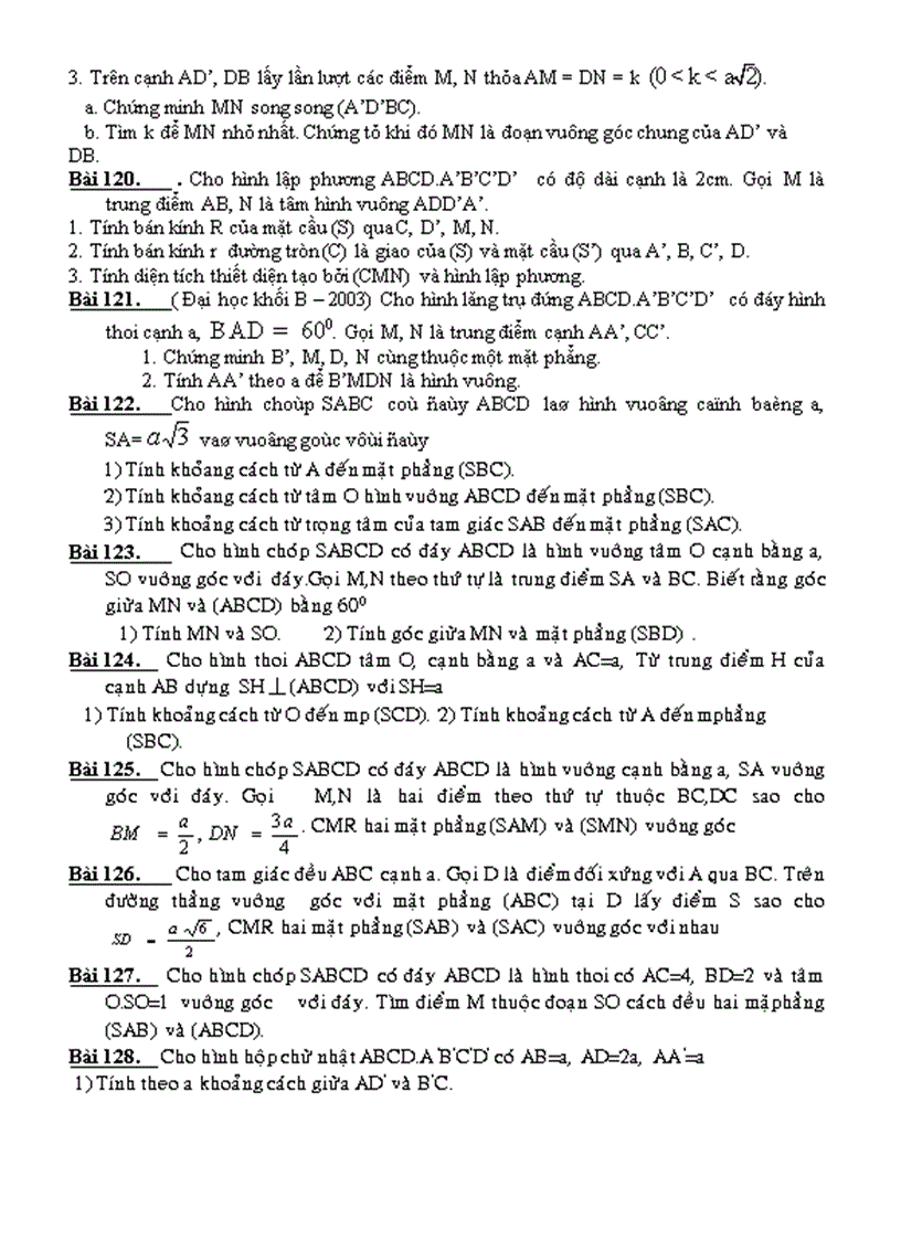 image for page Một số chuyên đề luyện thi đại học