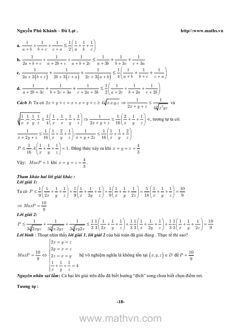 image for page Bài tập về bất đăng thức