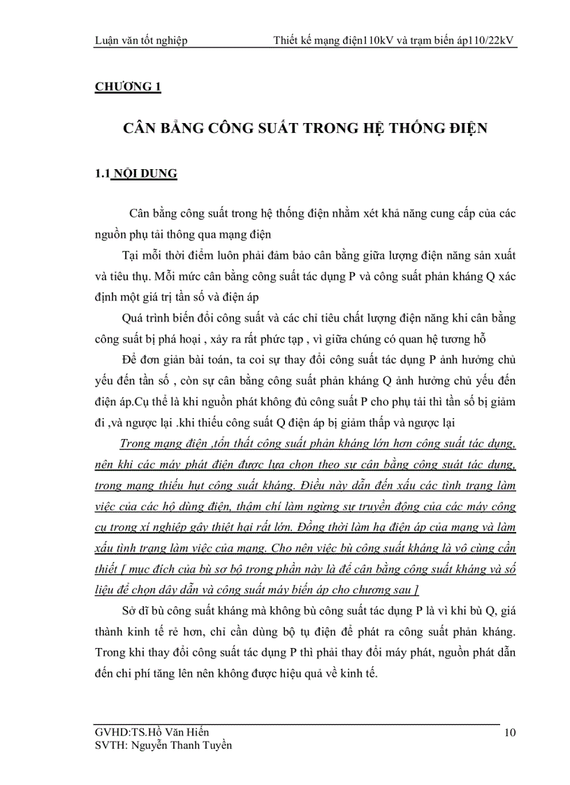 image for page Thiết kế mạng điện 110kV và trạm biến áp 110 22kV