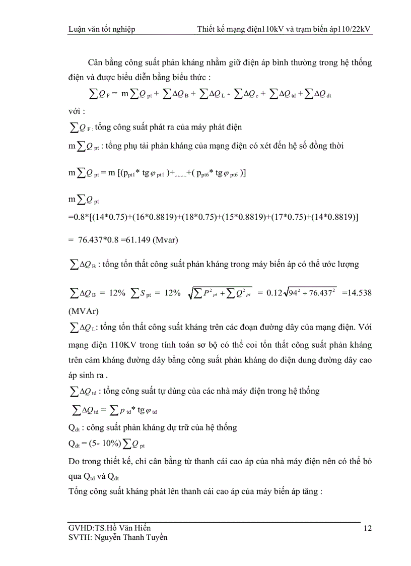 image for page Thiết kế mạng điện 110kV và trạm biến áp 110 22kV