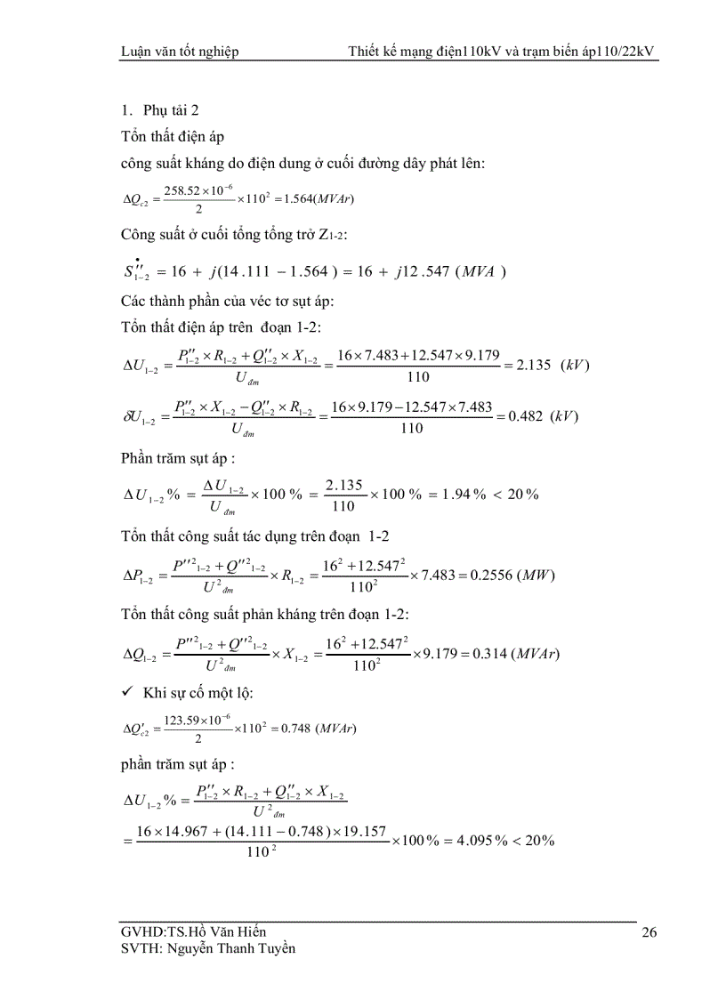 image for page Thiết kế mạng điện 110kV và trạm biến áp 110 22kV