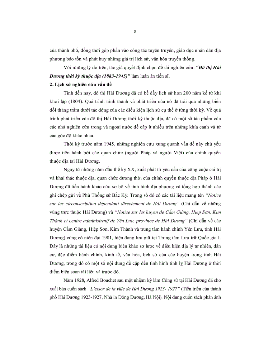 image for page Đô thị Hải Dương thời kỳ thuộc địa 1883 1945 luận văn tiến sĩ lịch sử
