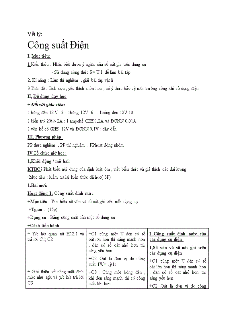 image for page Vật lý Công suất Điện