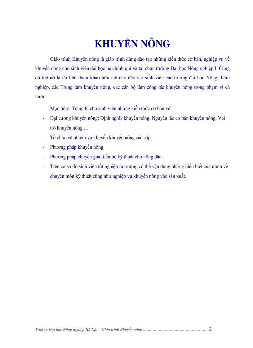 image for page Giáo trình khuyến nông