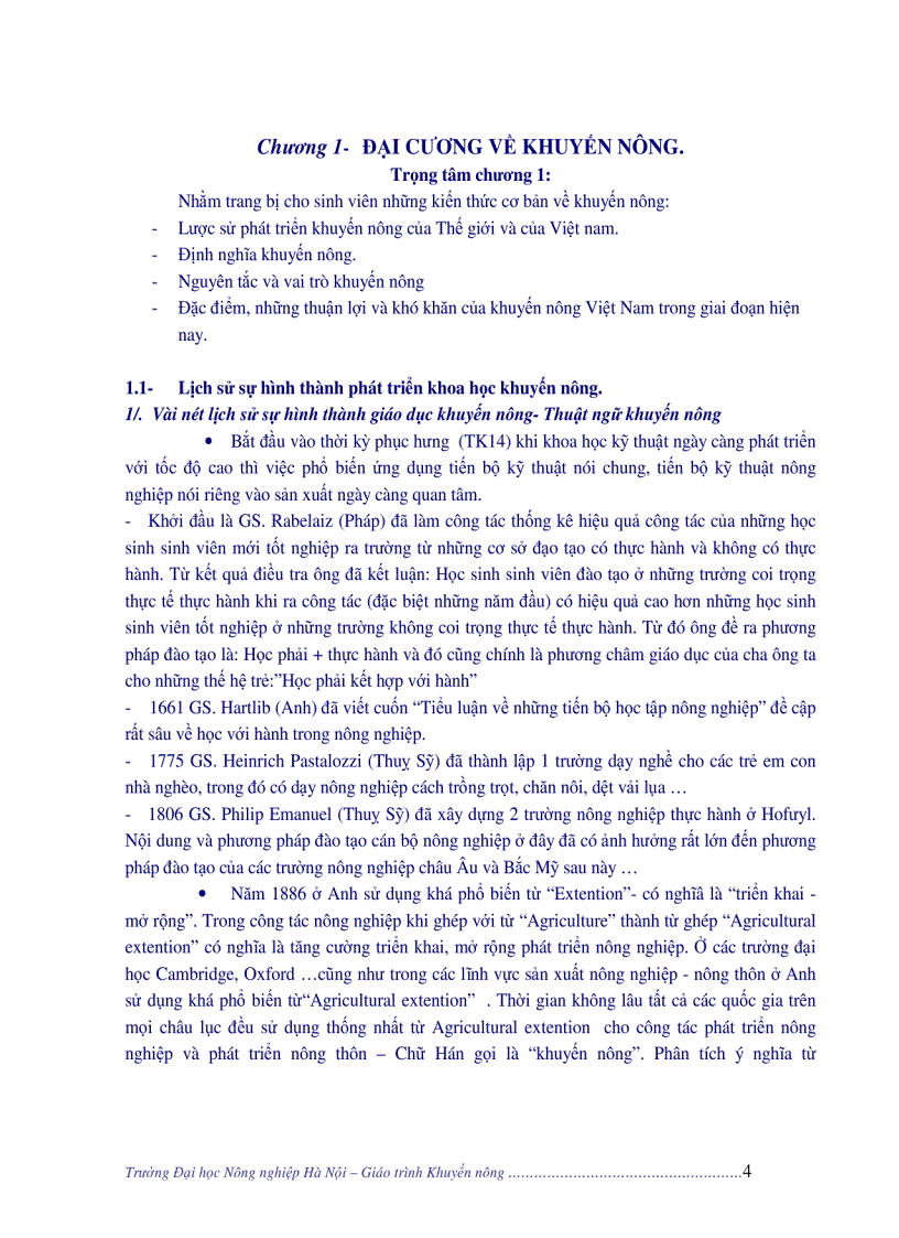 image for page Giáo trình khuyến nông