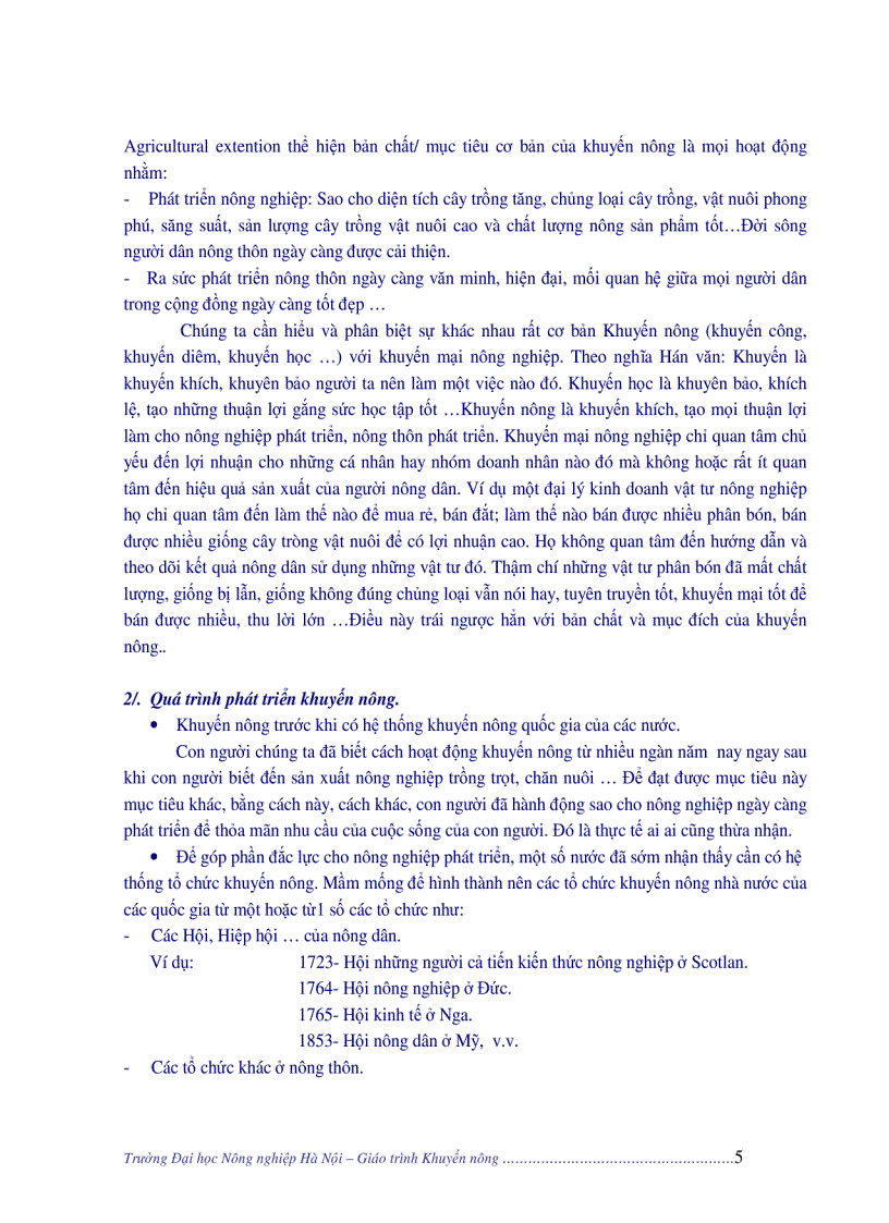 image for page Giáo trình khuyến nông