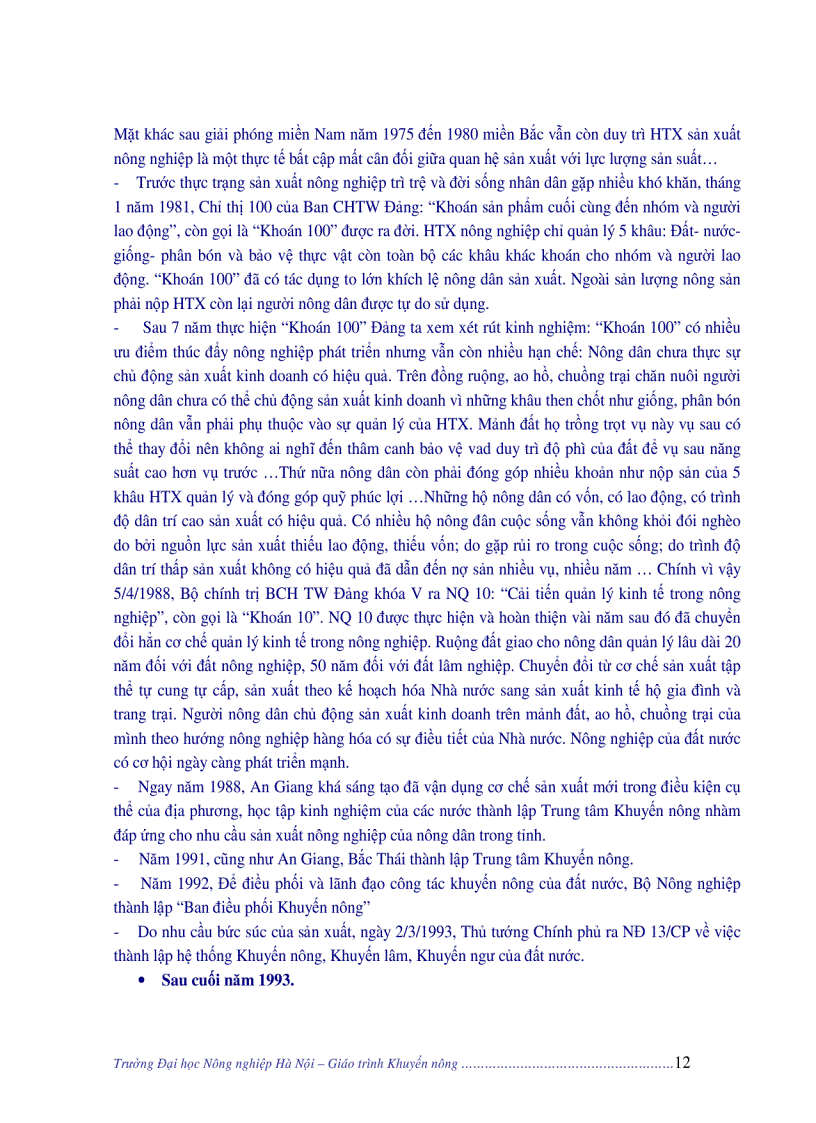 image for page Giáo trình khuyến nông