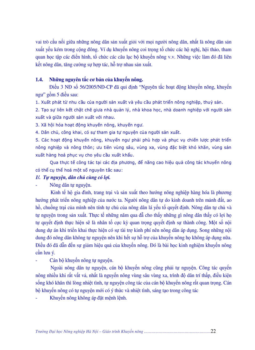 image for page Giáo trình khuyến nông