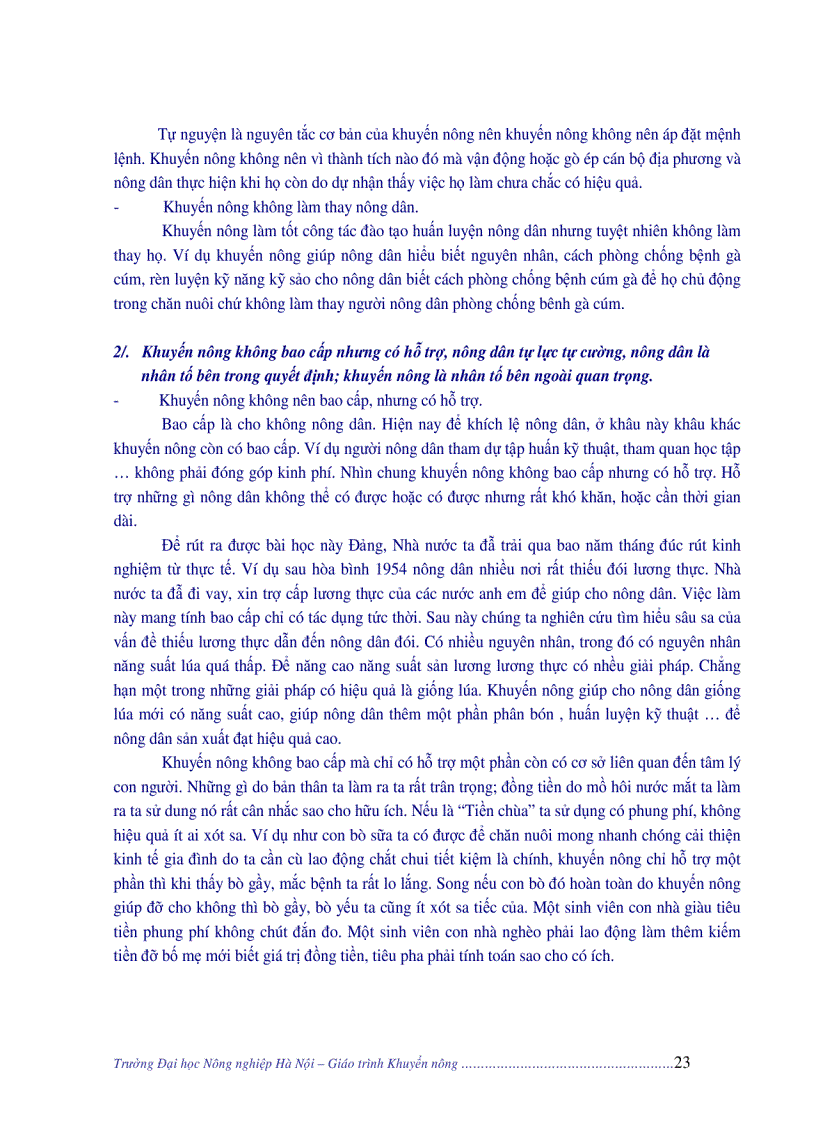 image for page Giáo trình khuyến nông