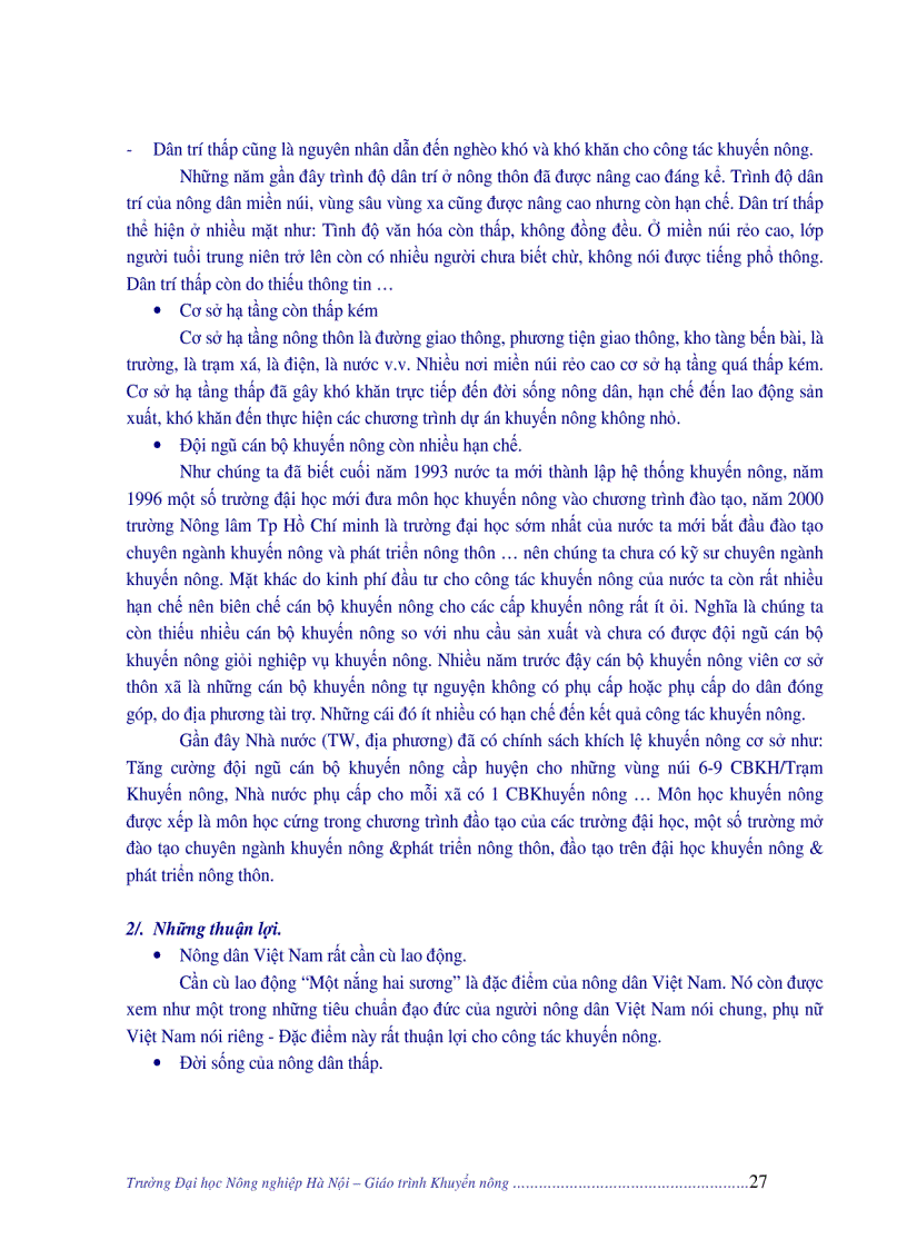 image for page Giáo trình khuyến nông